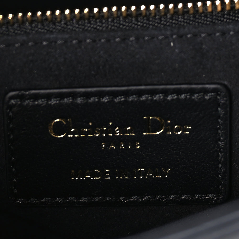 Christian Dior Lambskin Cannage Mini Lady Dior Black Image 5