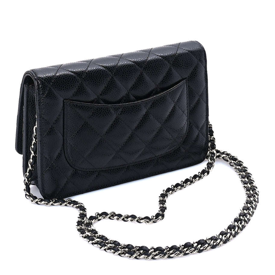Chanel Caviar Quilted Wallet on Chain WOC  Black Image 2