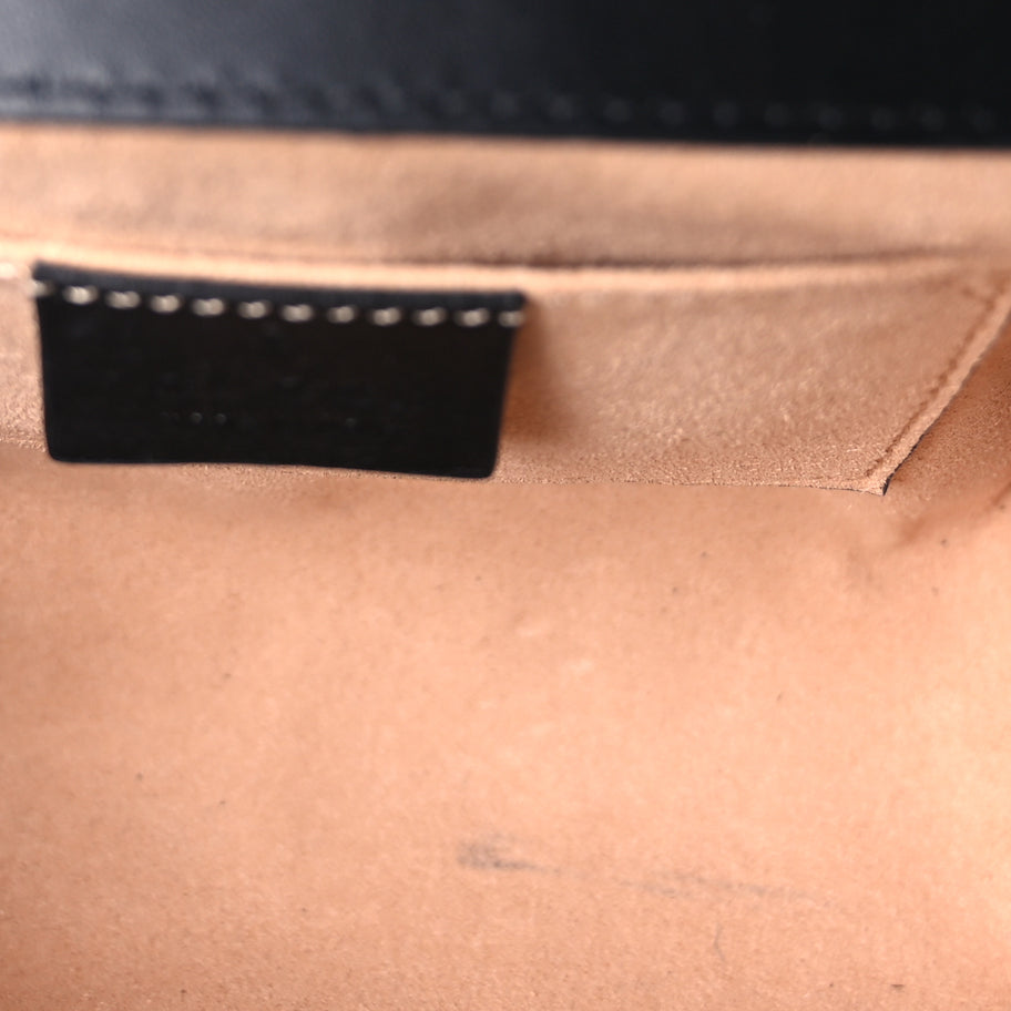 Gucci Guccissima Small Padlock Shoulder Bag  Black Image 4