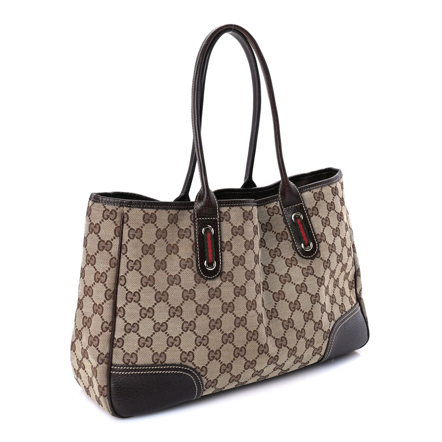 Gucci Monogram Medium Princy Tote  Dark Brown Image 2