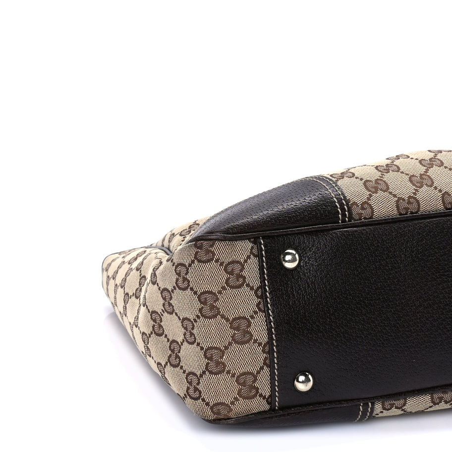 Gucci Monogram Medium Princy Tote  Dark Brown Image 7