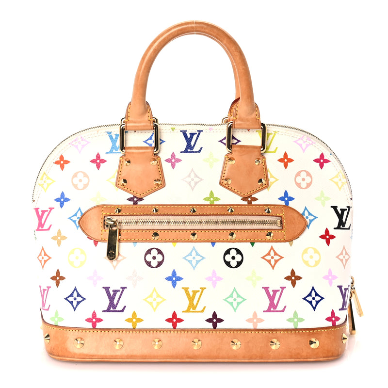  Louis Vuitton Monogram Multicolor Alma  White
