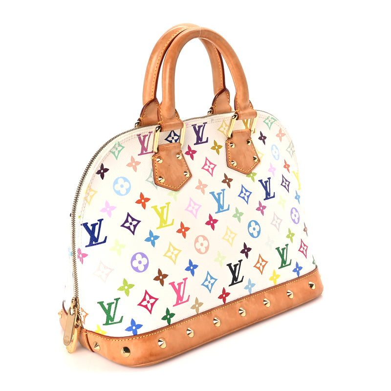  Louis Vuitton Monogram Multicolor Alma  White