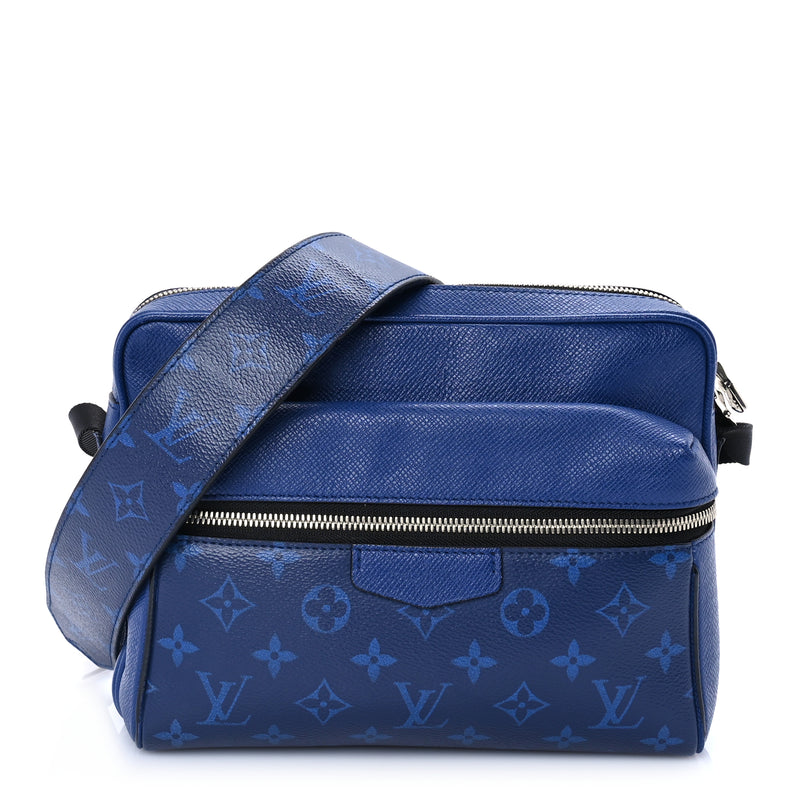  Louis Vuitton Taiga Monogram Outdoor Messenger  Cobalt