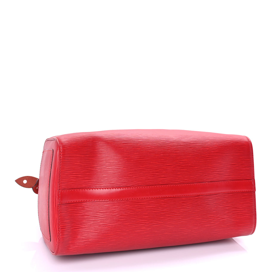 Louis Vuitton Epi Speedy 35  Castillan Red Image 3