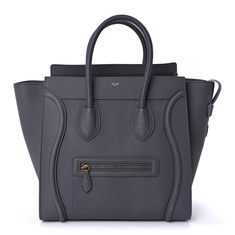  Celine Drummed Calfskin Mini Luggage  Kohl