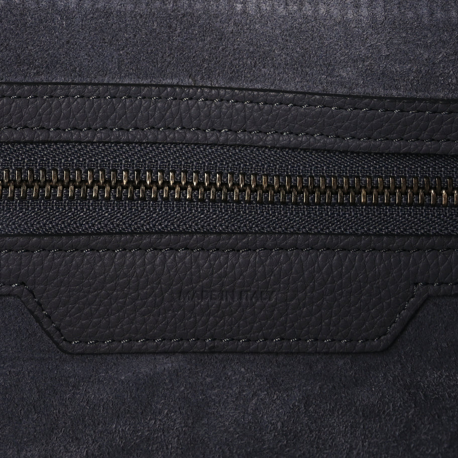 Celine Drummed Calfskin Mini Luggage  Kohl Image 6