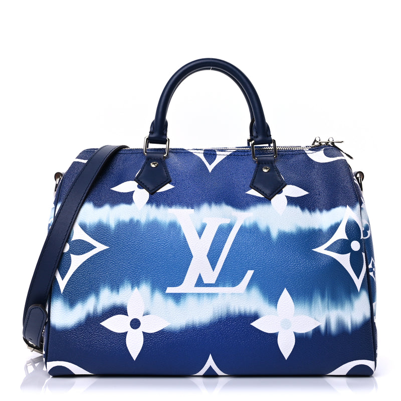  Louis Vuitton Monogram Escale Speedy Bandouliere 30 Blue