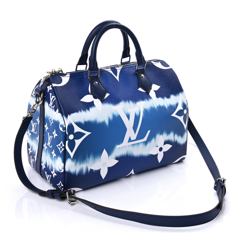  Louis Vuitton Monogram Escale Speedy Bandouliere 30 Blue
