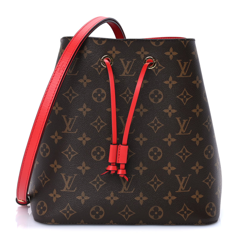  Louis Vuitton Monogram Neonoe MM Coquelicot