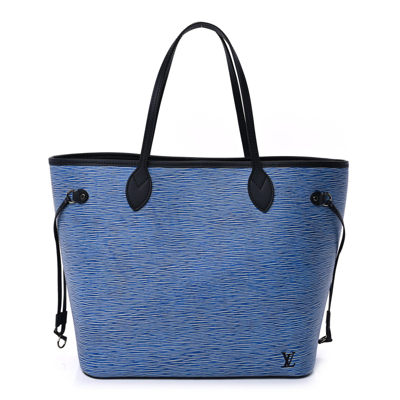  Louis Vuitton Epi Neverfull MM Denim Light