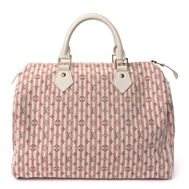  Louis Vuitton Mini Lin Croisette Speedy 30 Rouge