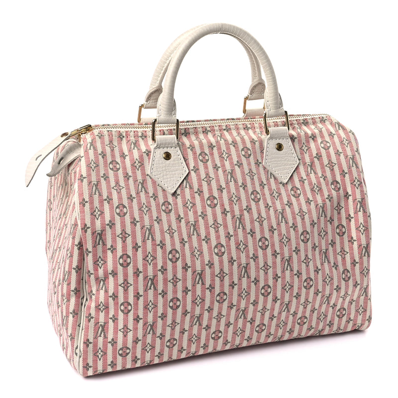  Louis Vuitton Mini Lin Croisette Speedy 30 Rouge