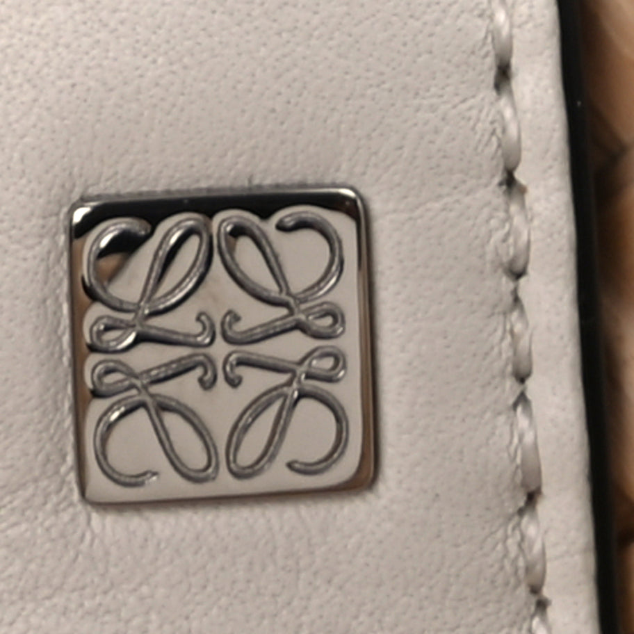 Loewe Raffia Mini Basket Tote Bag Natural White Image 5