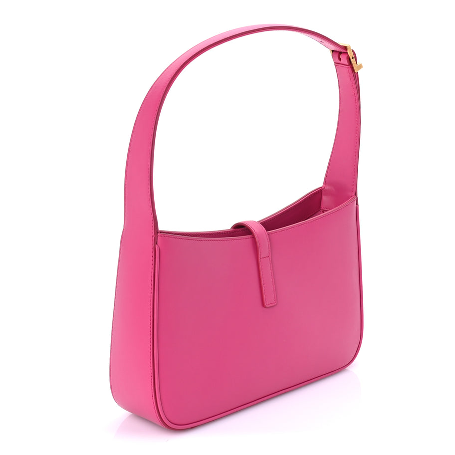 Saint Laurent Smooth Calfskin Le 5 A 7 Hobo Bubblegum Image 3