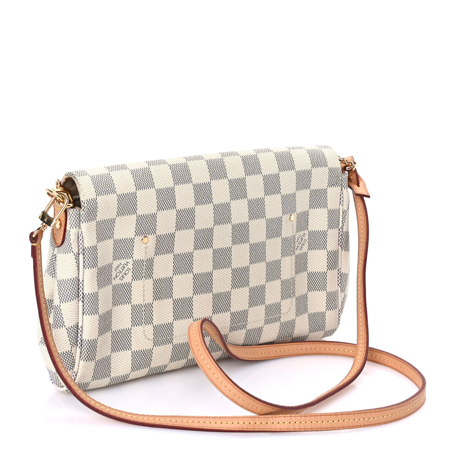 Louis Vuitton Damier Azur Favorite MM White Image 3
