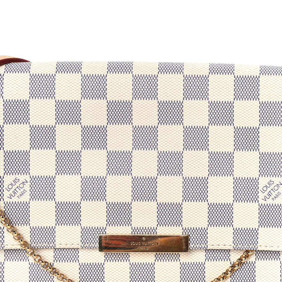 Louis Vuitton Damier Azur Favorite MM White Image 7