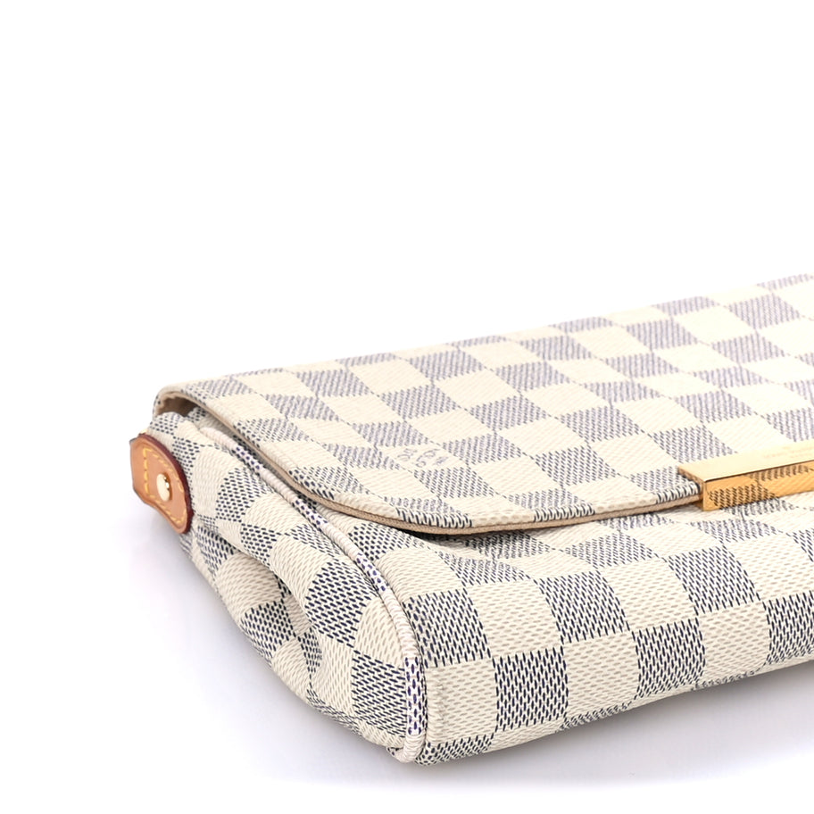 Louis Vuitton Damier Azur Favorite MM White Image 8