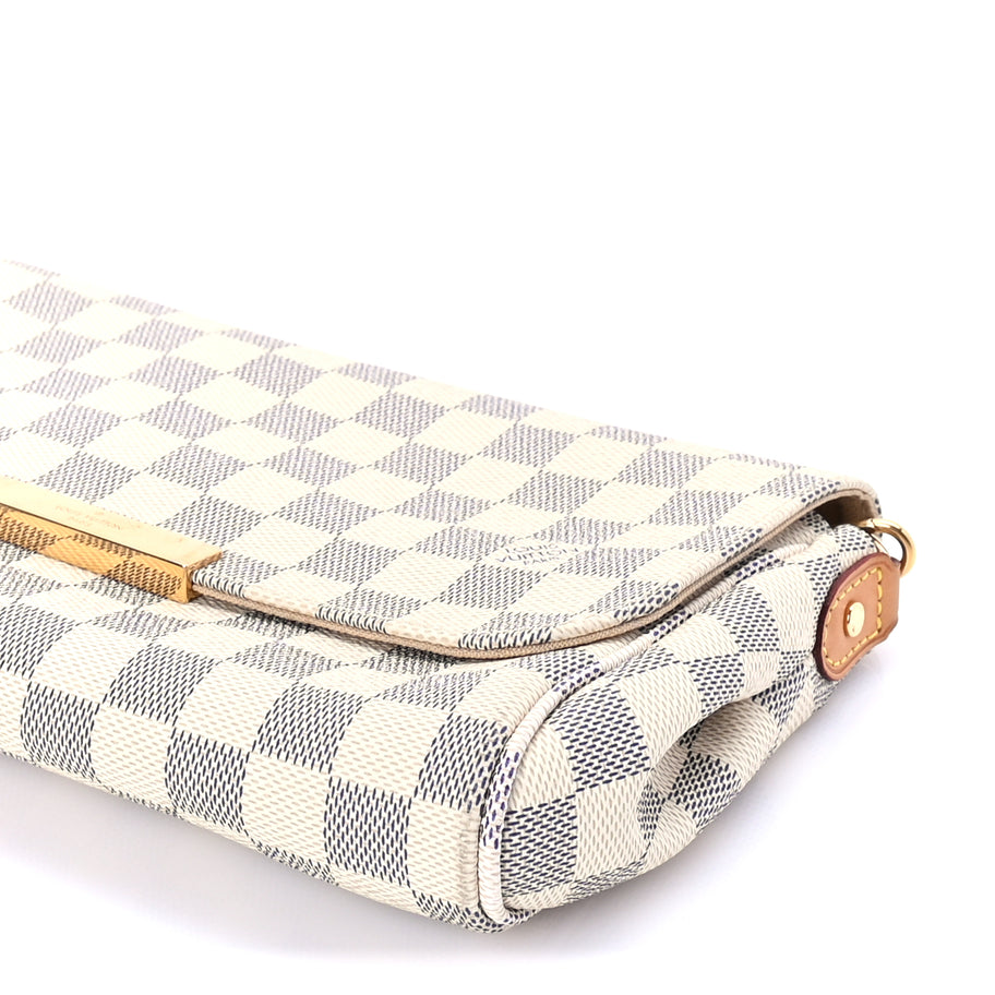 Louis Vuitton Damier Azur Favorite MM White Image 9