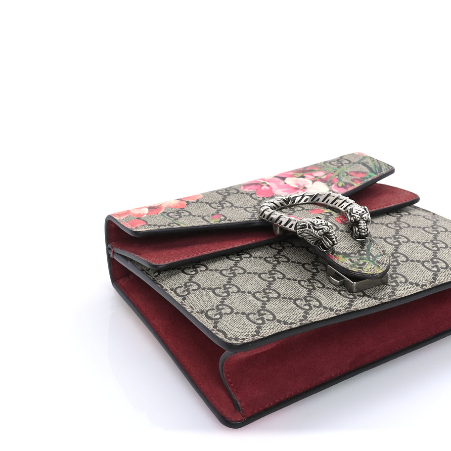 Gucci GG Supreme Monogram Blooms Mini Dionysus Shoulder Bag Beige Multicolor Dry Rose Image 7