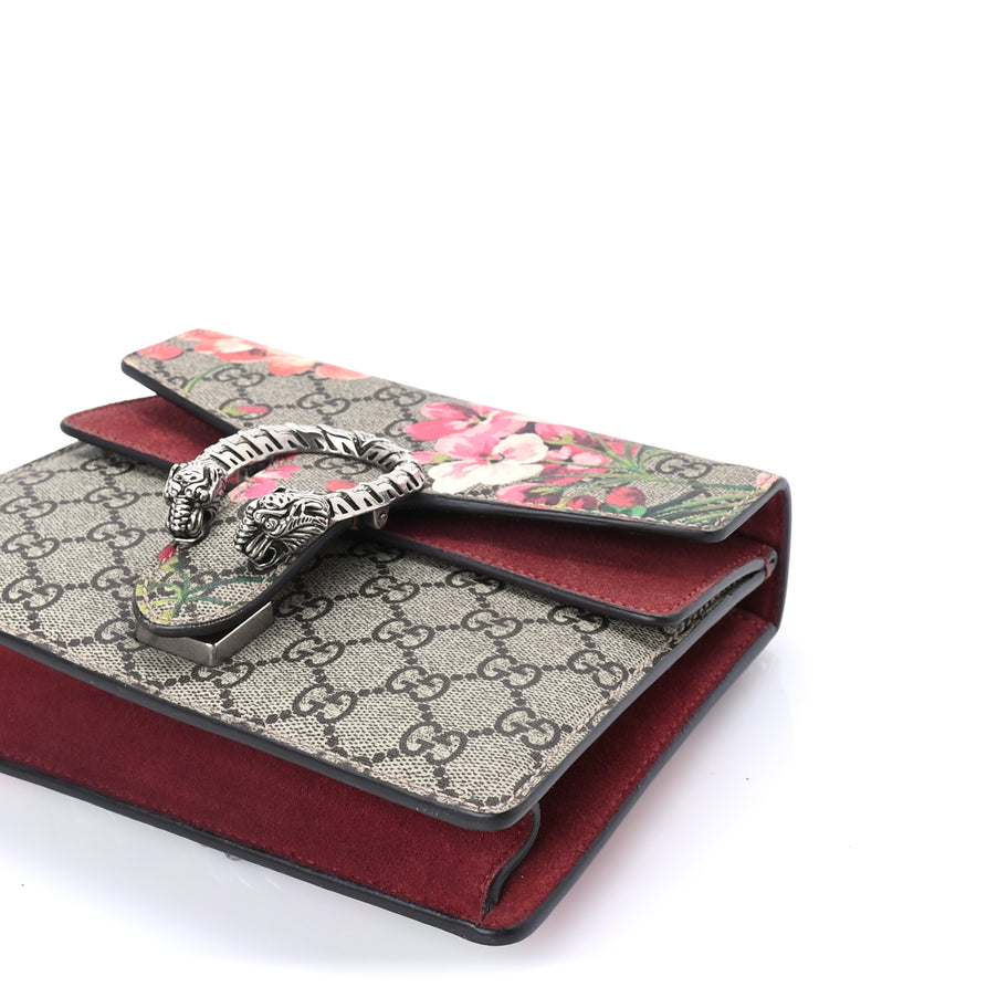 Gucci GG Supreme Monogram Blooms Mini Dionysus Shoulder Bag Beige Multicolor Dry Rose Image 8