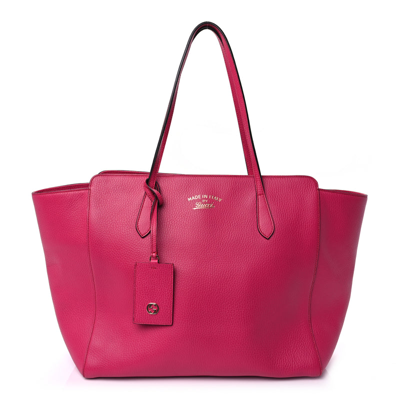  Gucci Dollar Calfskin Medium Swing Tote Blossom