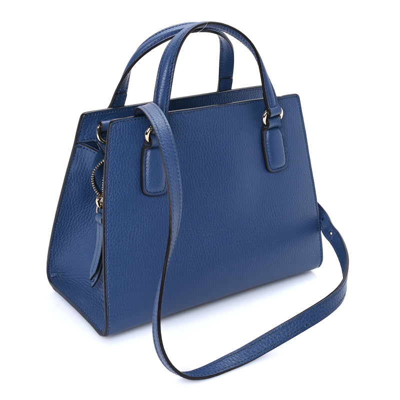  Gucci Dollar Calfskin Medium Soho Top Handle Satchel Caspian
