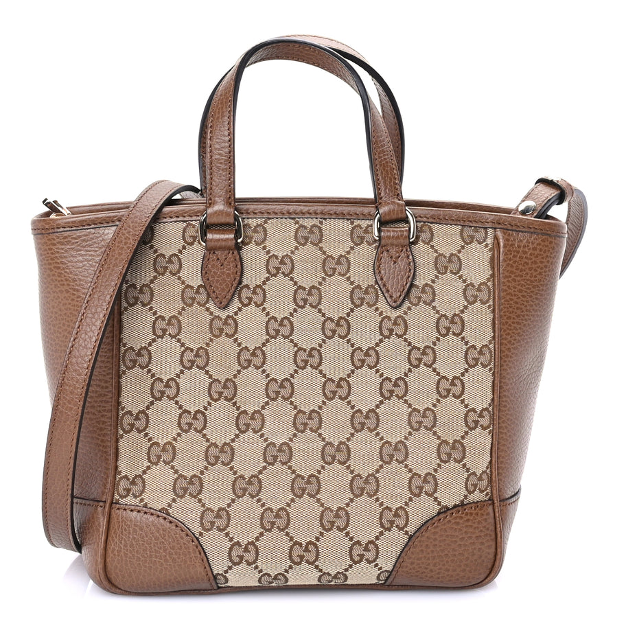 Gucci Monogram Small Bree Tote Beige Tabacco Image 1