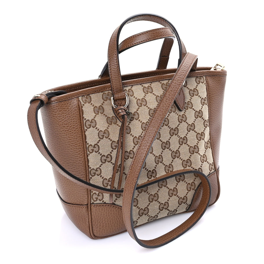 Gucci Monogram Small Bree Tote Beige Tabacco Image 2