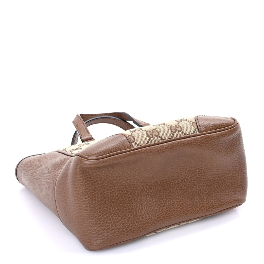 Gucci Monogram Small Bree Tote Beige Tabacco Image 3