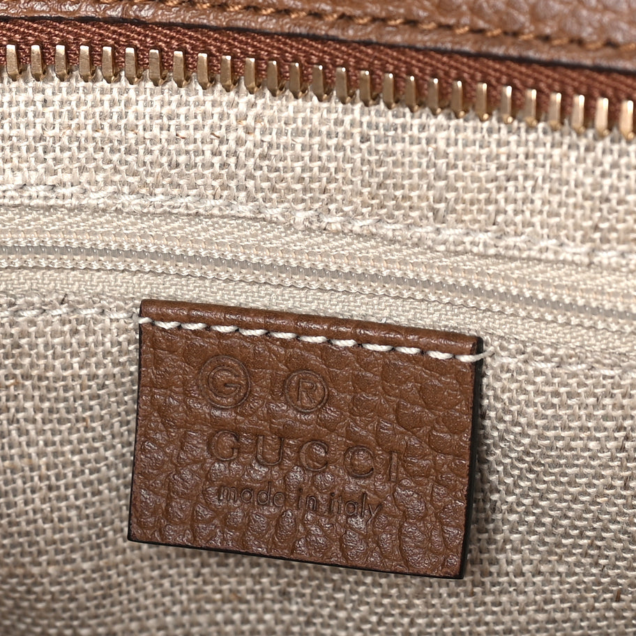 Gucci Monogram Small Bree Tote Beige Tabacco Image 5