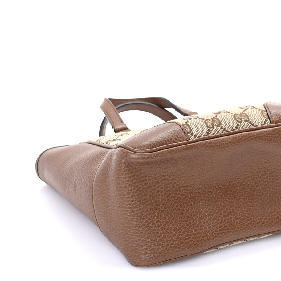 Gucci Monogram Small Bree Tote Beige Tabacco Image 7