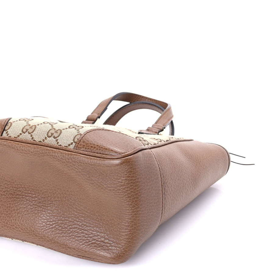 Gucci Monogram Small Bree Tote Beige Tabacco Image 8