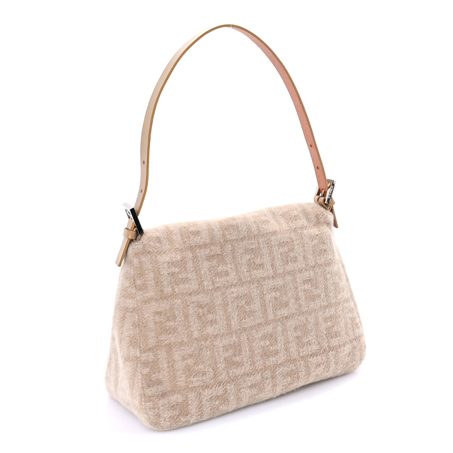 Fendi Wool Zucca Mama Baguette Beige Image 2