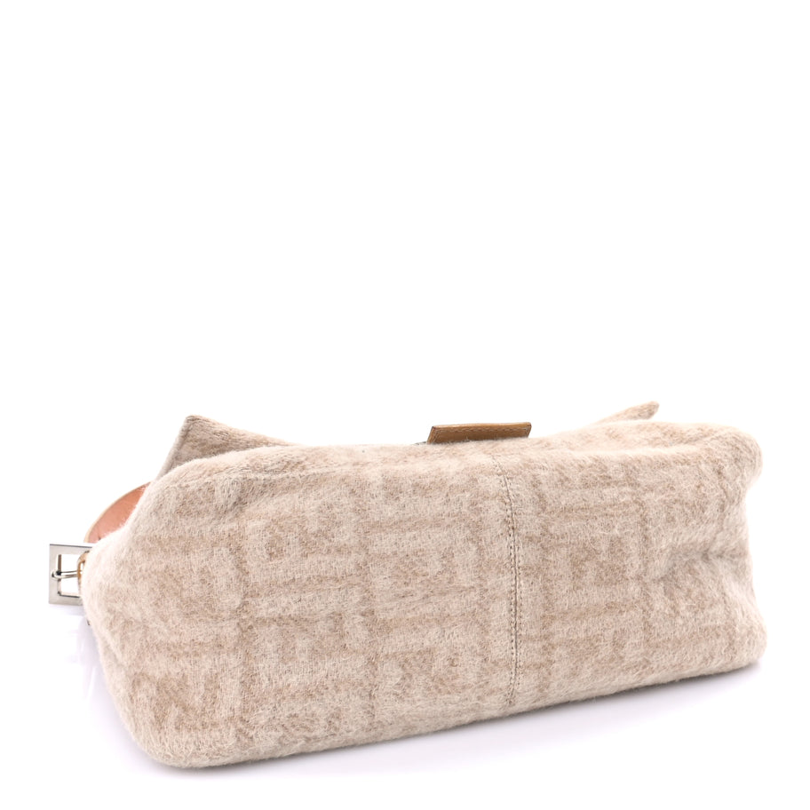 Fendi Wool Zucca Mama Baguette Beige Image 3