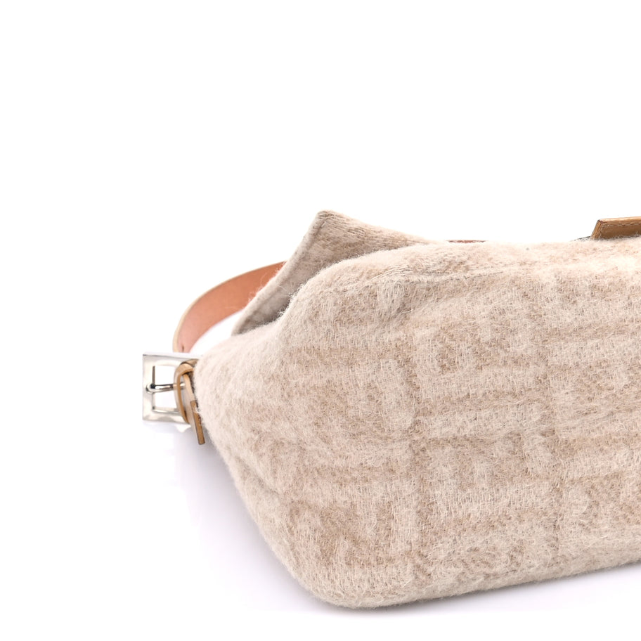 Fendi Wool Zucca Mama Baguette Beige Image 7