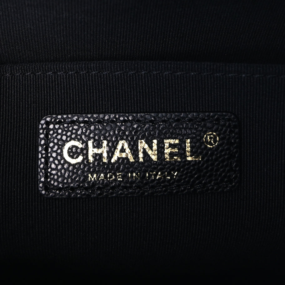 Chanel Caviar Quilted XXL Travel Flap Bag Black Black Image 5