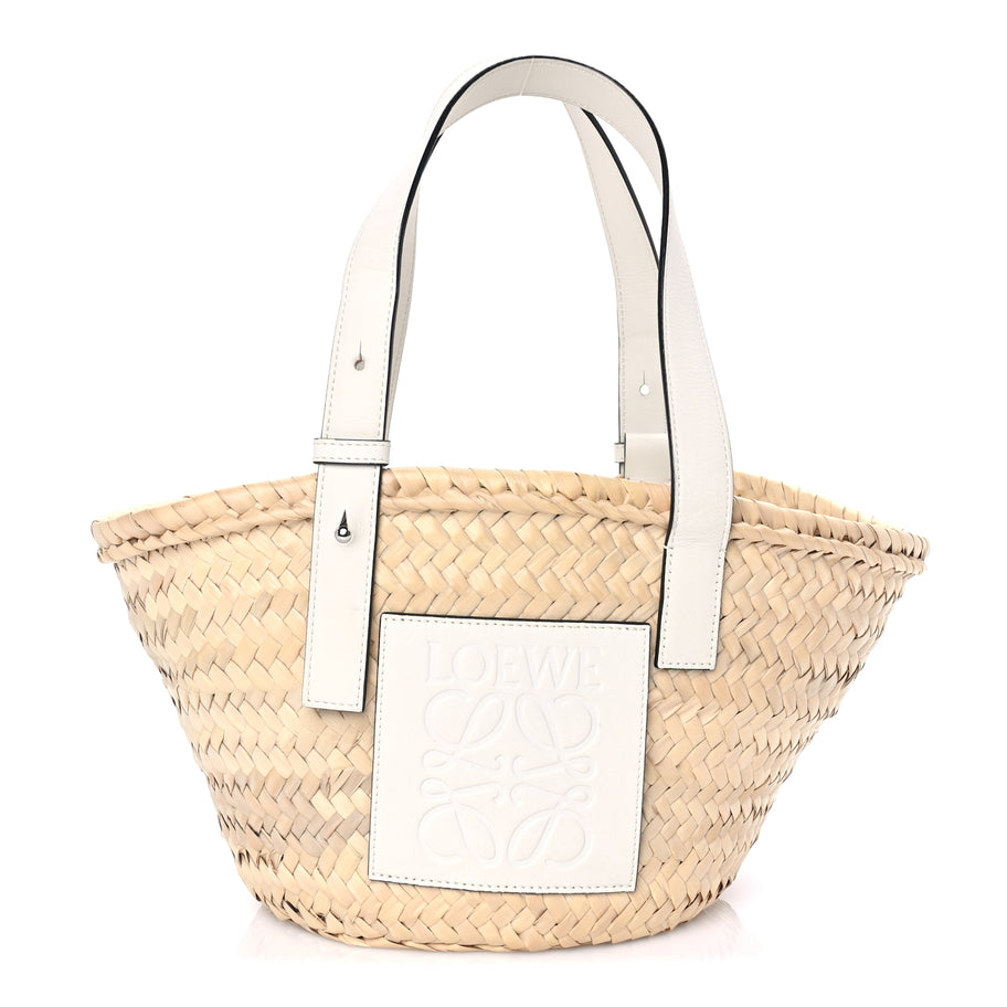 Tag Heuer Raffia Small Basket Tote Bag Natural White Natural White Image 1