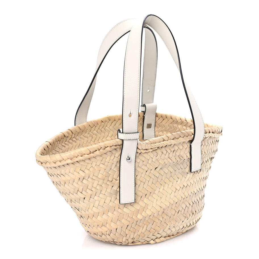 Tag Heuer Raffia Small Basket Tote Bag Natural White Natural White Image 2