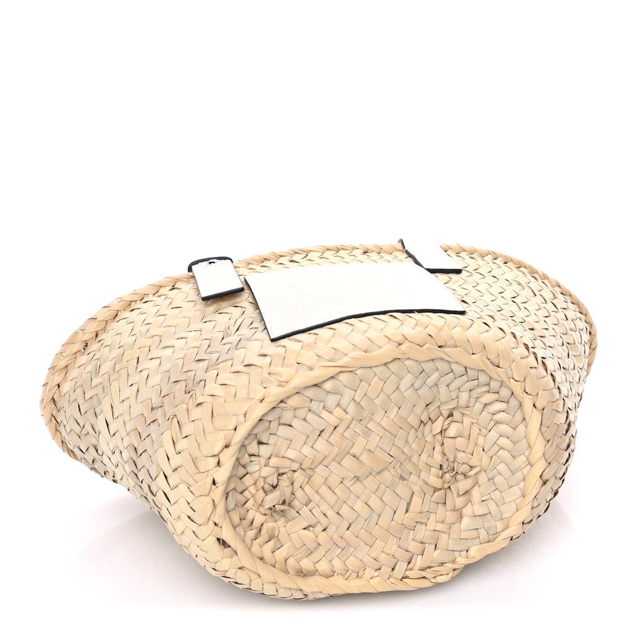 Tag Heuer Raffia Small Basket Tote Bag Natural White Natural White Image 3