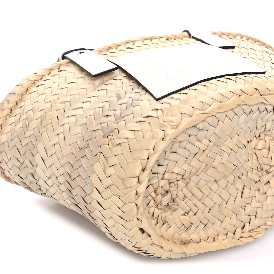 Tag Heuer Raffia Small Basket Tote Bag Natural White Natural White Image 7