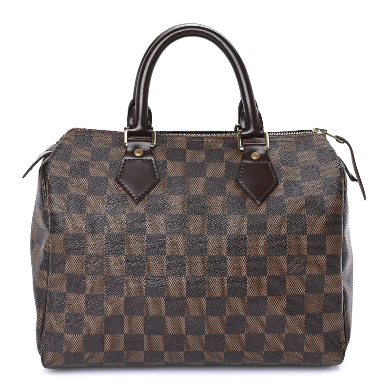  Louis Vuitton Damier Ebene Speedy 25