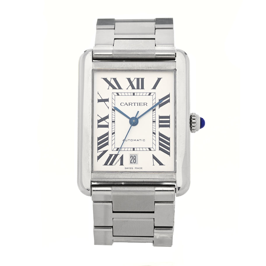 Cartier Stainless Steel 31mm Tank Solo Automatic Watch Image 1