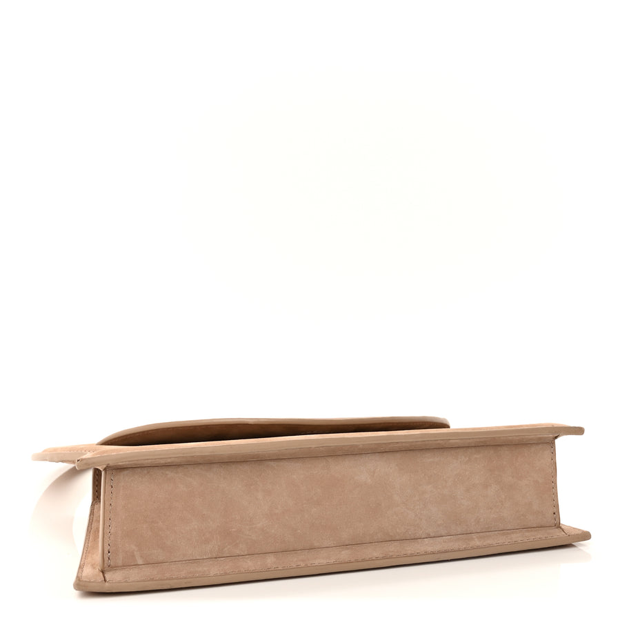 Jacquemus Nubuck Le Sac Rond Dark Beige Image 3