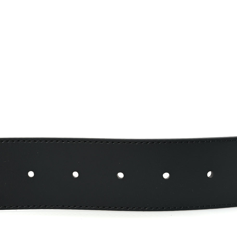 Louis Vuitton Calfskin Monogram 40mm LV Initiales Reversible Belt 95 38 Black Image 4