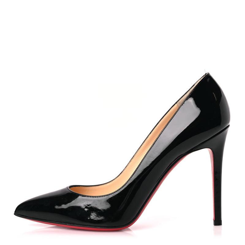  Christian Louboutin Patent Pigalle 100 Pumps 40.5 Black