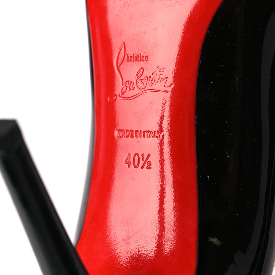 Christian Louboutin Patent Pigalle 100 Pumps 40.5 Black Image 8