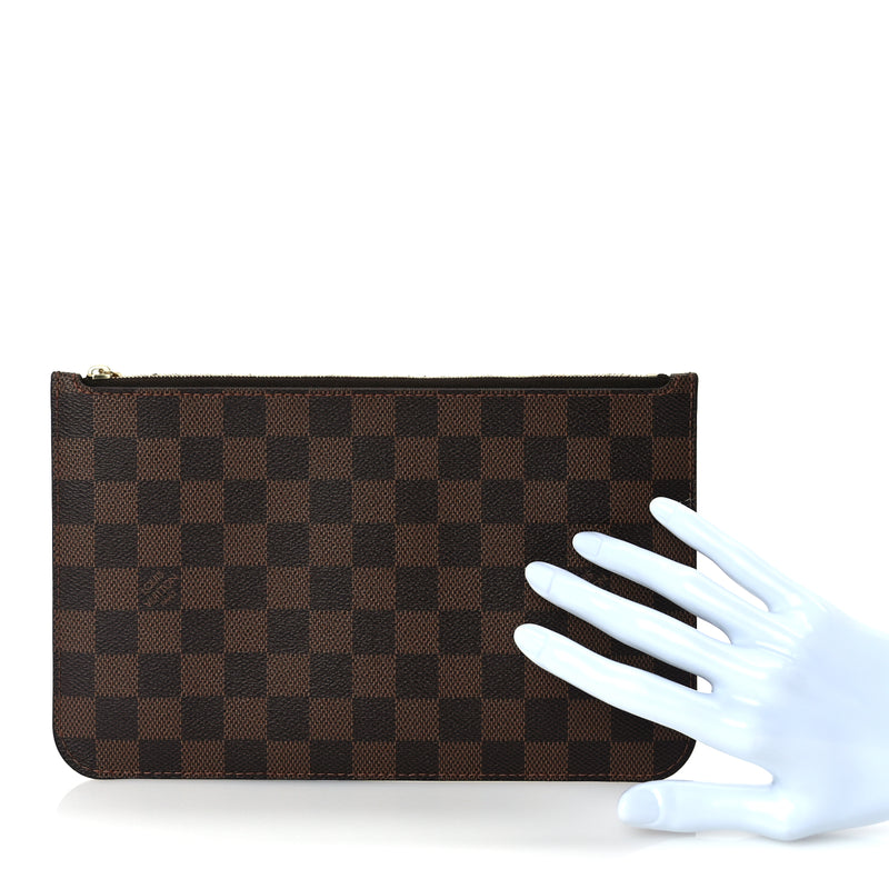  Louis Vuitton Damier Ebene Neverfull MM GM Pochette