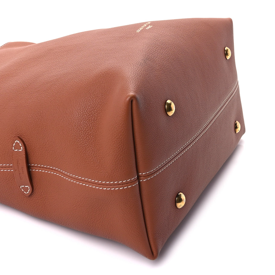 Louis Vuitton Grained Calfskin Low Key Hobo MM Cognac Image 8