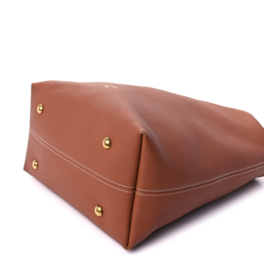 Louis Vuitton Grained Calfskin Low Key Hobo MM Cognac Image 9